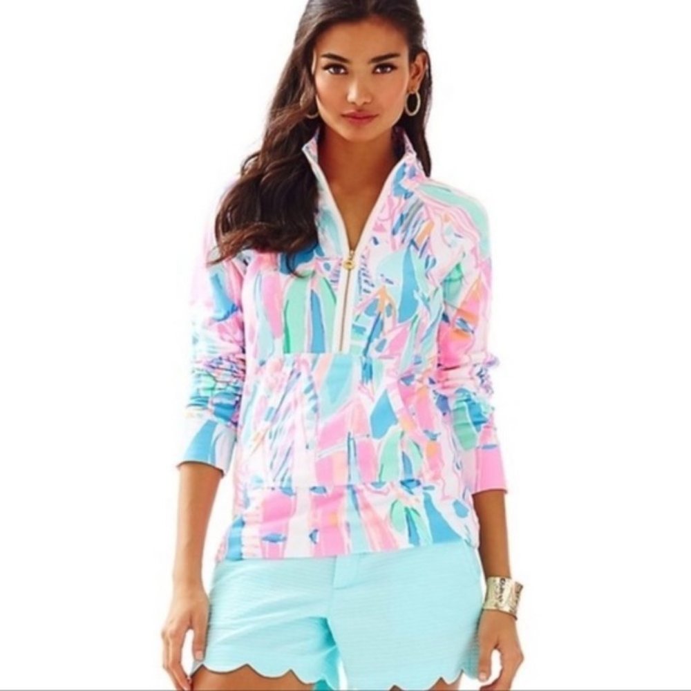 Lilly Pulitzer Skipper Popover in Out to Sea Print